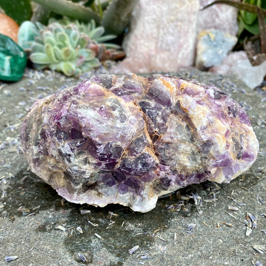 Billede af Naturlig rå violet fluorit 1.026