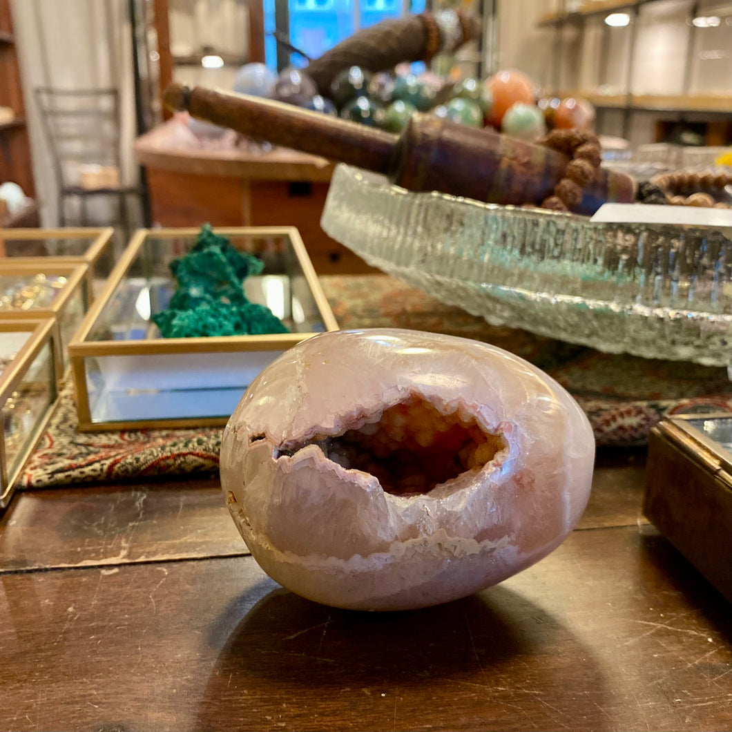 Agat geode, poleret