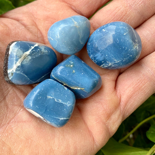 Blå opal - Lommesten