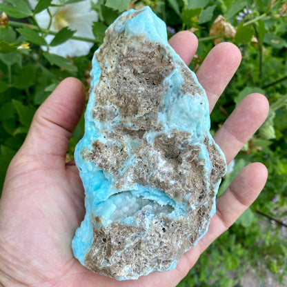 Aragonit blå - naturlig - 15 cm