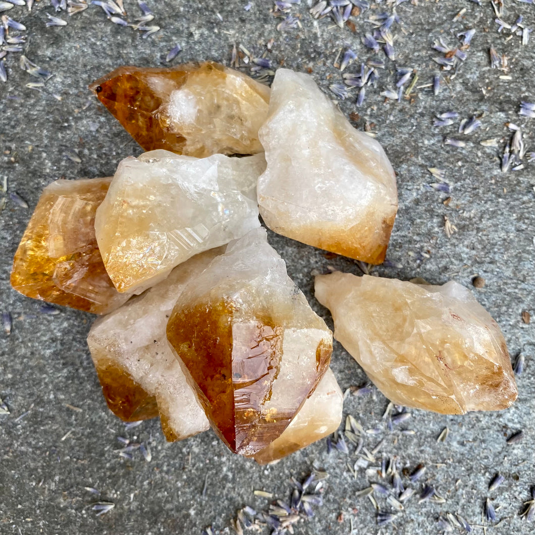 Citrin brændt spids 5 cm