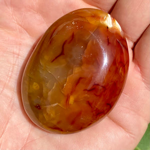 Karneol palmstone 5 cm