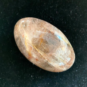 Sort Månesten - 6 cm