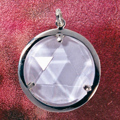 Kvarts krystal og sølv halskæde Kvarts krystal og sølv halskæde