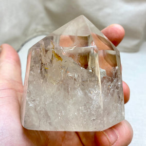Bjergkrystal freeform spids 7,5 cm