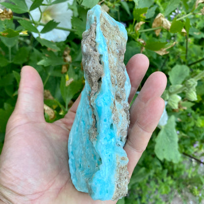 Aragonit blå - naturlig - 15 cm