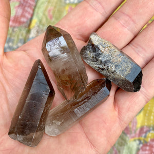 Røgkvarts spidser 4-5 cm